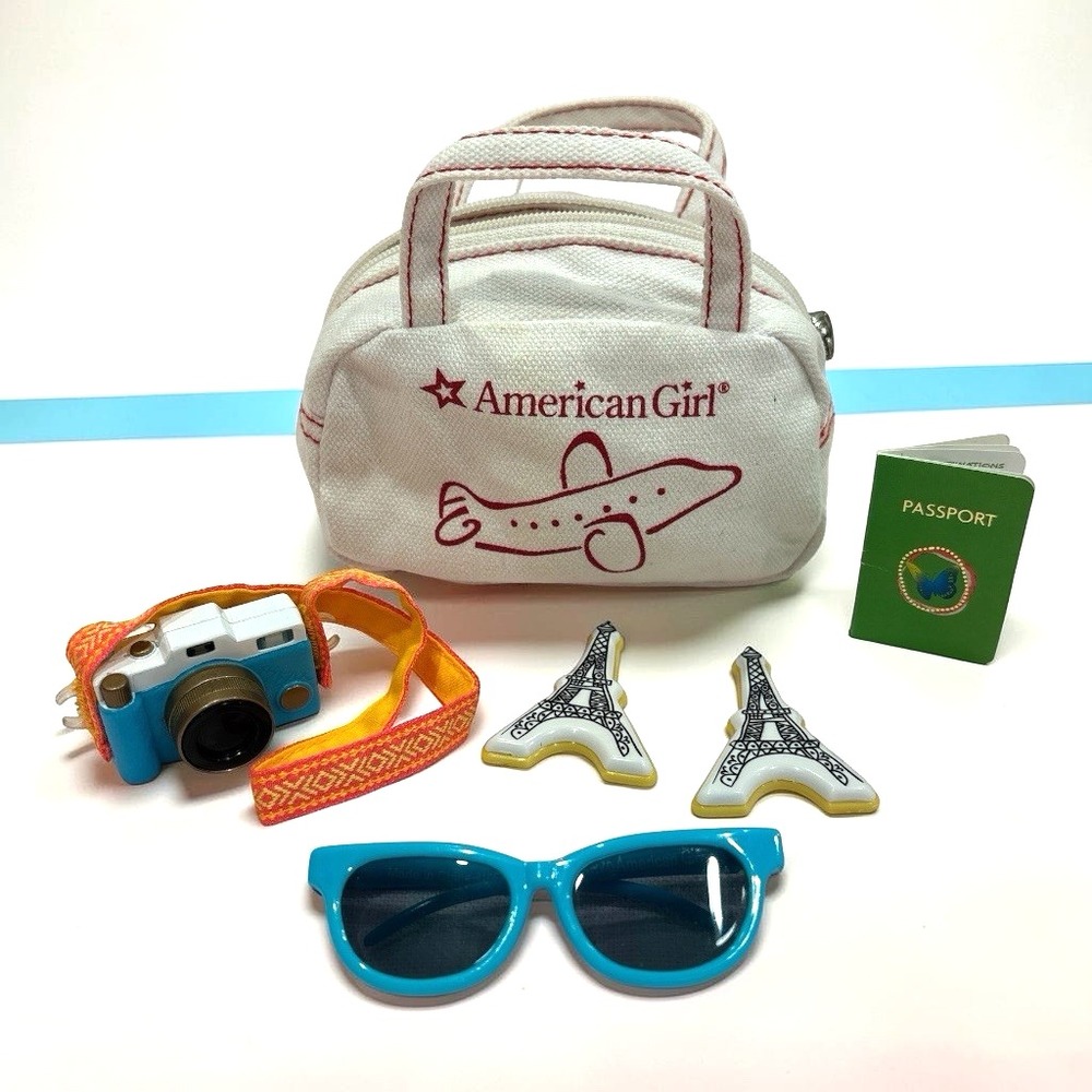 American Girl AG Doll Travel Accessories Passport, Camera, Suitcase & More